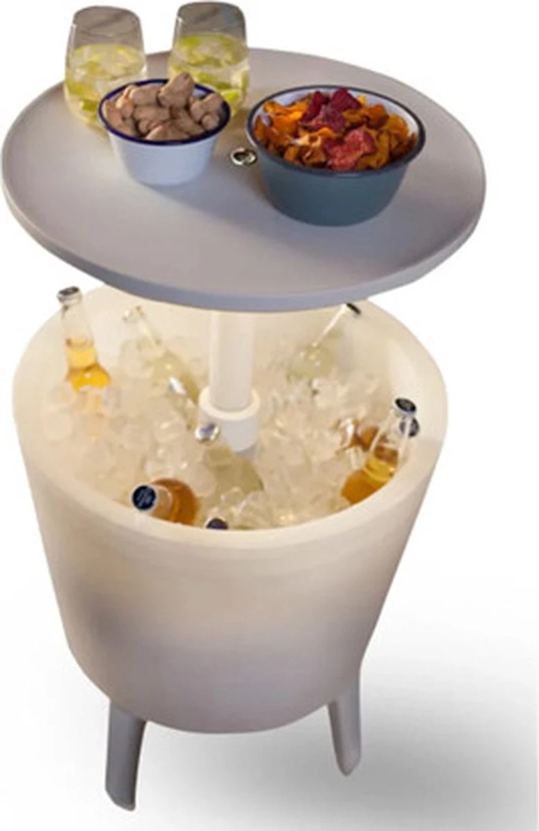 Keter Coolbar Partytafel – Lichtgevend - 49,5x49,5x57cm - Wit - Afbeelding 7