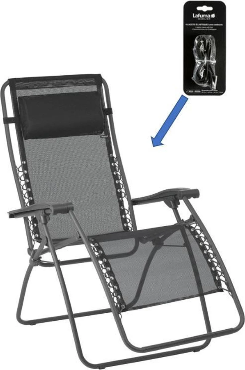 Vervangings Elastiek - Voor Lafuma RSX En RSXA - Zwart - Afbeelding 4