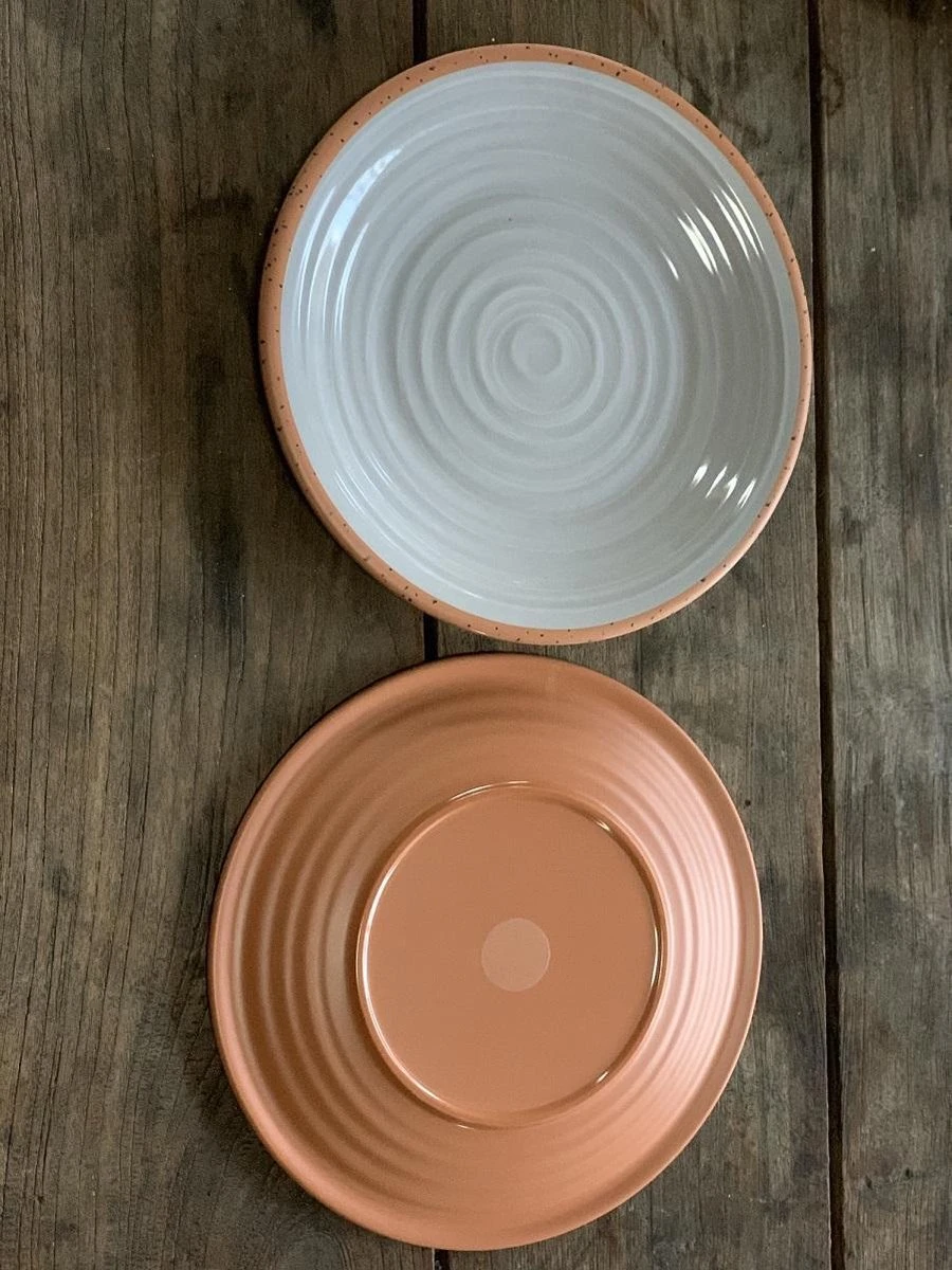 Camping Servies - 12 Delig – 100% Melamine Servies Set – Campingservies – Melamine Servies - Terracotta Style - Afbeelding 6