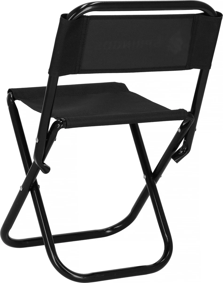 Springos Campingstoel | Kampeerstoel | Vouwstoel | Klapstoel | Zwart - Afbeelding 4