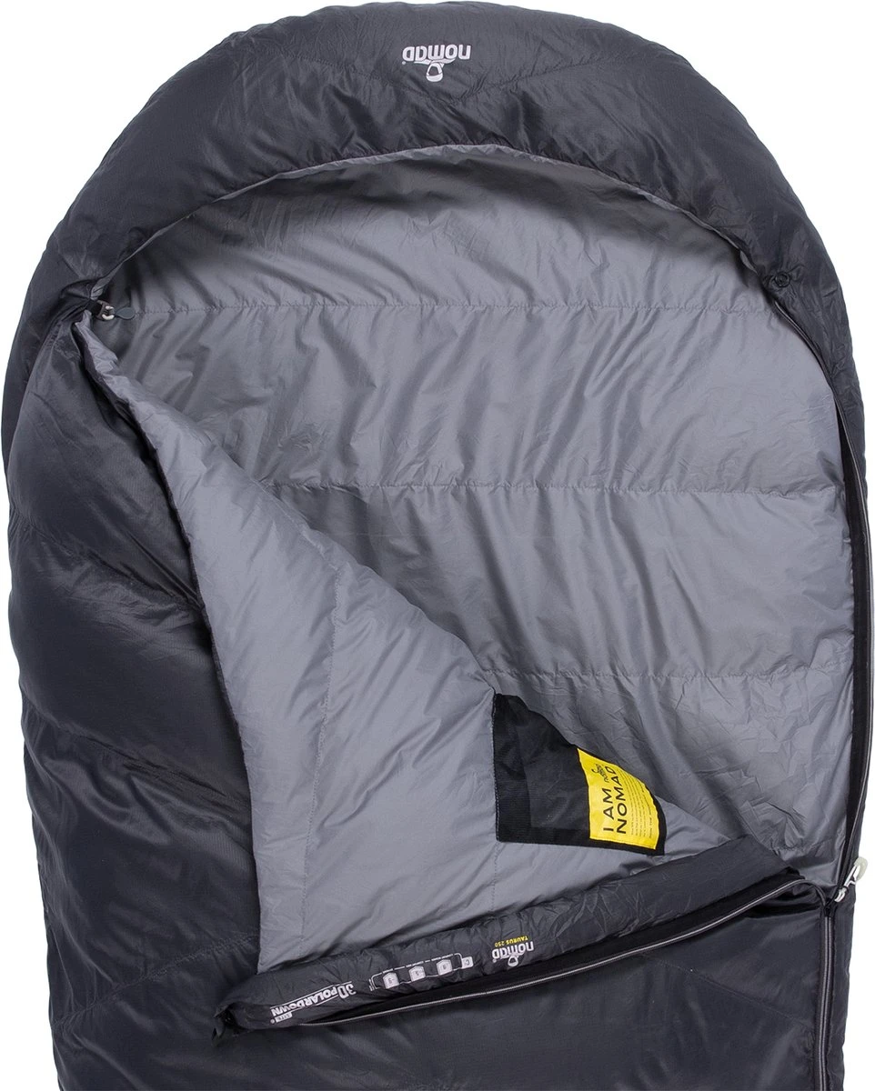 NOMAD® Taurus 250 Slaapzak | 210x80cm Grijs | Lichtgewicht & Kwalitatief | Slaapzak | Incl Hoes - Afbeelding 6